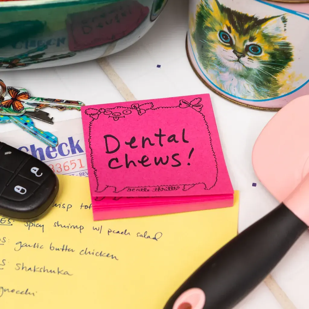 poodle sticky note