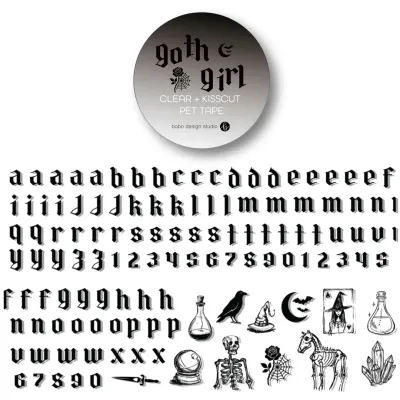 Goth Girl Letter PET Tape