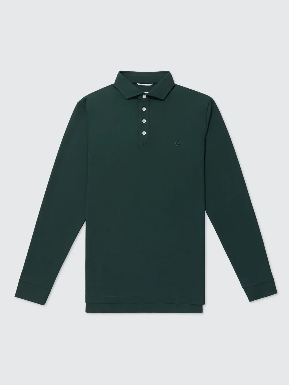 Triborough Waffle Knit Polo Pine
