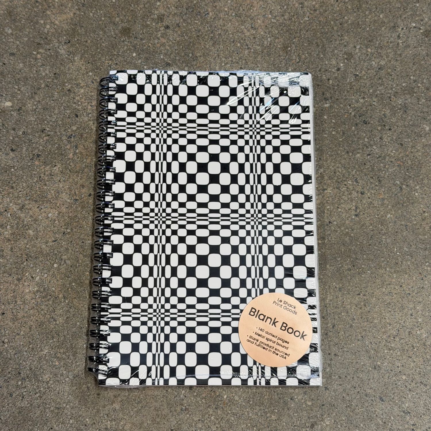 Spiral Op Art Blank Book