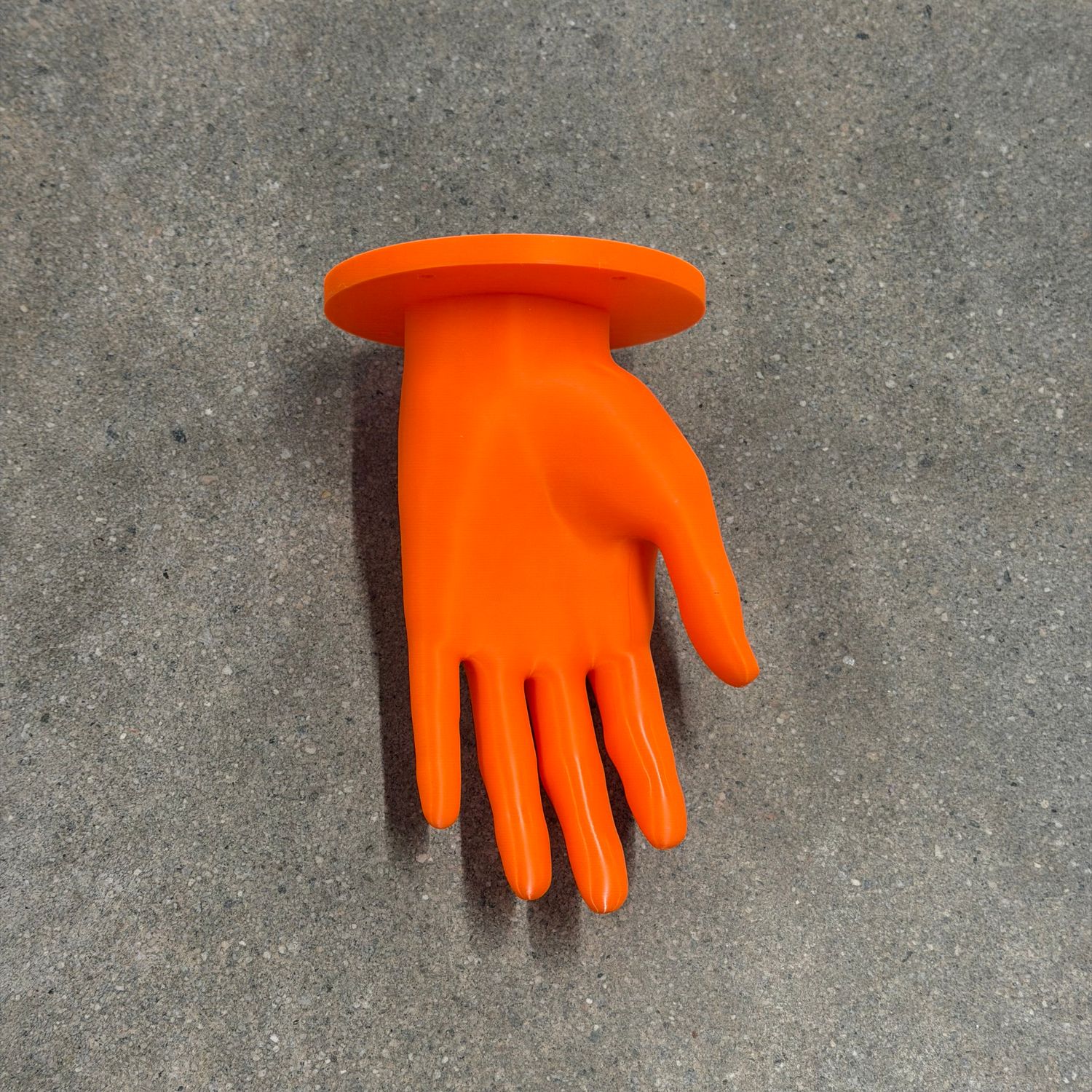 Hand Wall Hook Neon Orange