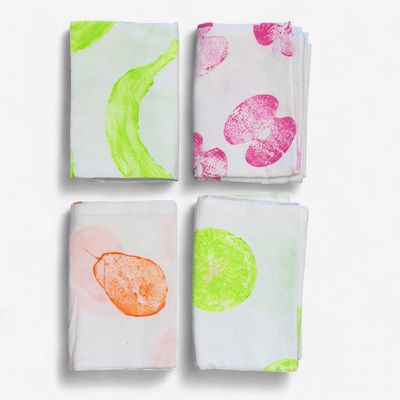 Handprinted Tea Towel