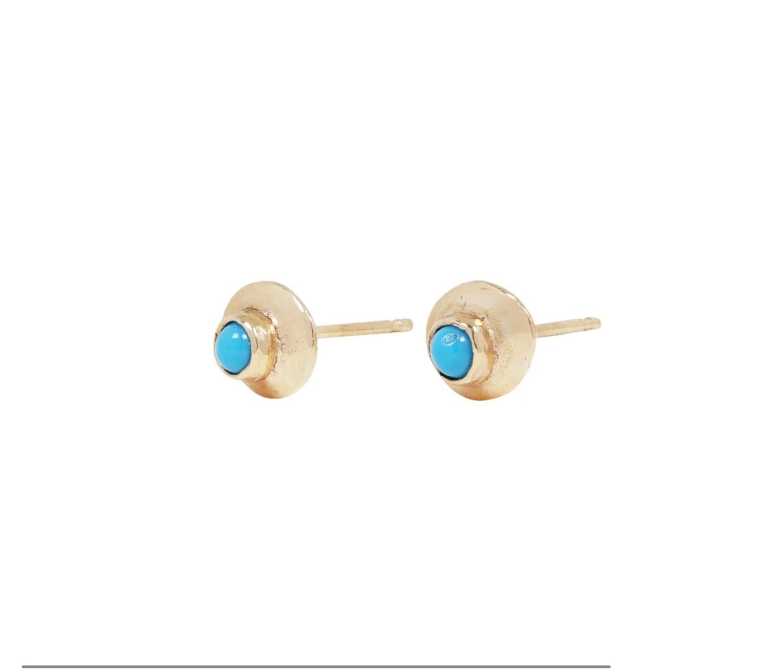 HOME EARRINGS / GOLD &amp; TURQUOISE