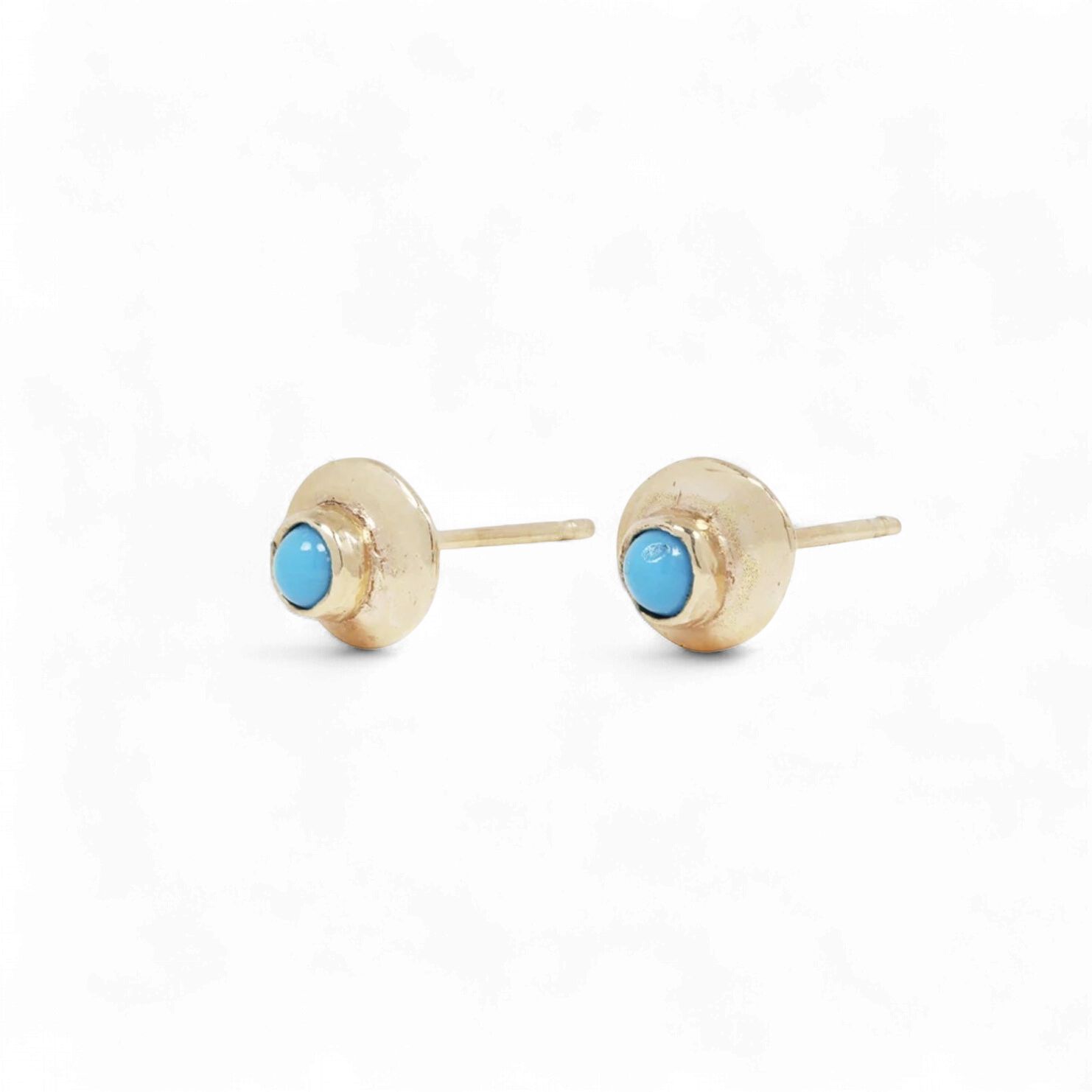 HOME EARRINGS / GOLD &amp; TURQUOISE