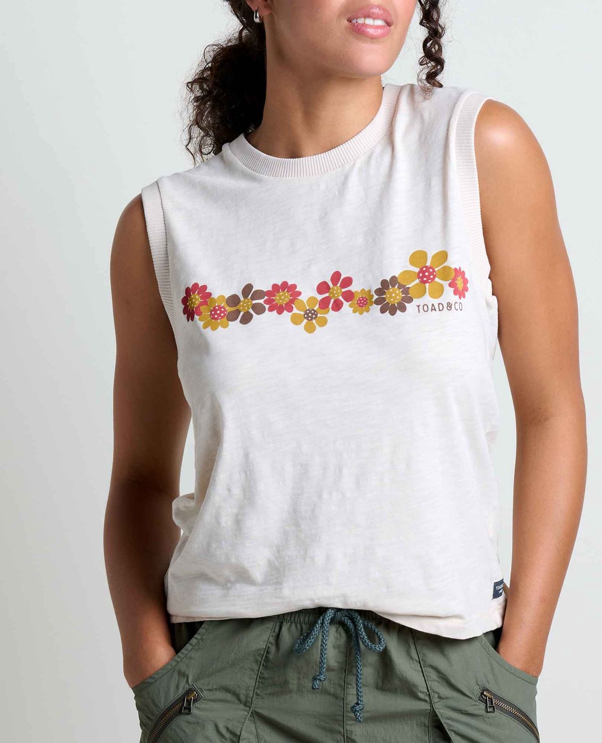 T1112400 W&#39;s Boundless Jersey Tank, Colour: 165 Salt Flowers, Size: S