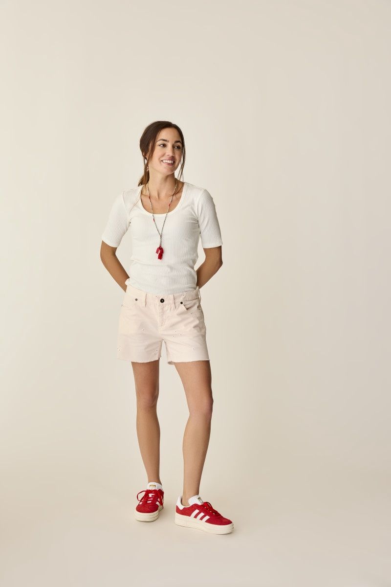 SHCR04 Oahu 4&quot; Short, Colour: 680 Pastel Embroidery, Size: 6