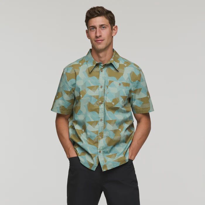 M&#39;s Estival Button Up Shirt, Colour: Reflections Silver Leaf, Size: S