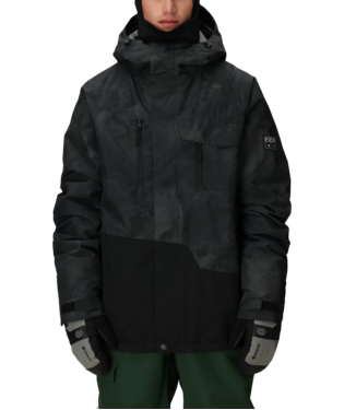 M5WM152 Men&#39;s Geo Insulated Jacket, Colour: Black Hemisphere, Size: M