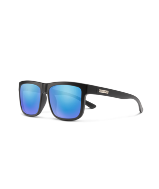 Quiver, Colour: Matte Black, Lens: Polarized Blue Mirror