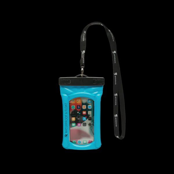 Waterproof Float Phone Dry Bag, Colour: Neon Blue, Size: -