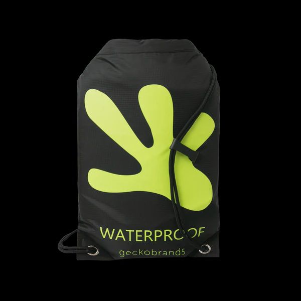 WP Drawstring Bag, Colour: Black-Neon Green, Size: 10L