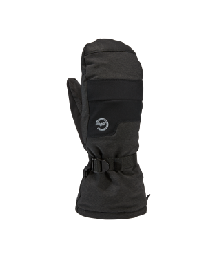 4M2217 M&#39;s AquaBloc Down Gauntlet Mitten, Colour: BLACK, Size: XXL