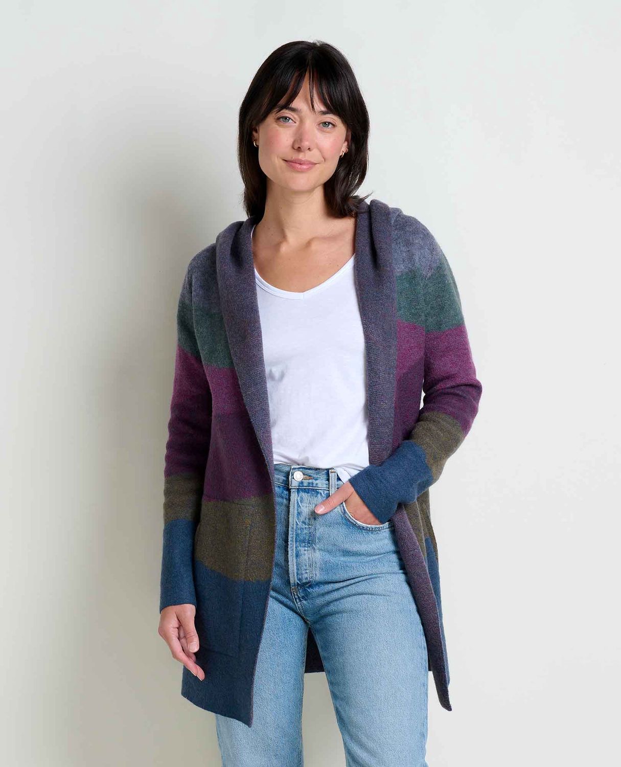 T1071409 Merino Heartfelt Hoodie, Colour: 092 Midnight Landscape, Size: XS