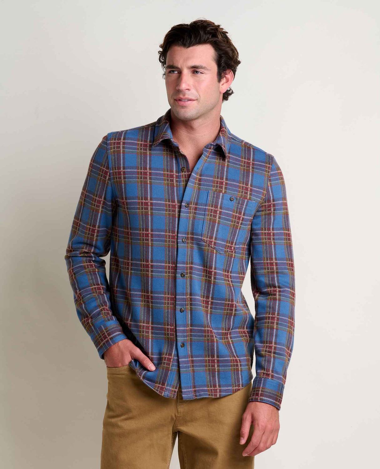 T2000002 M&#39;s Shadowbrook LS Shirt, Colour: 421 Kyanite, Size: S