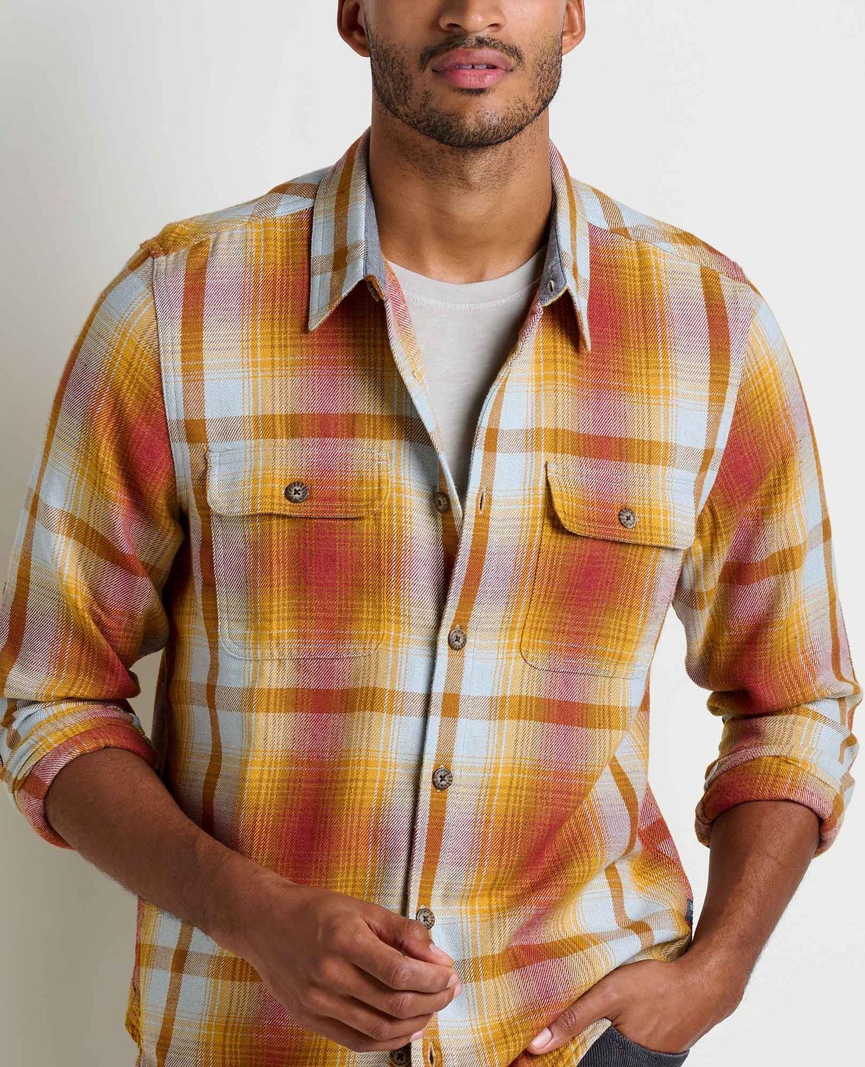 T2241907 Ranchero LS Shirt, Colour: 615 Burnt Henna, Size: S