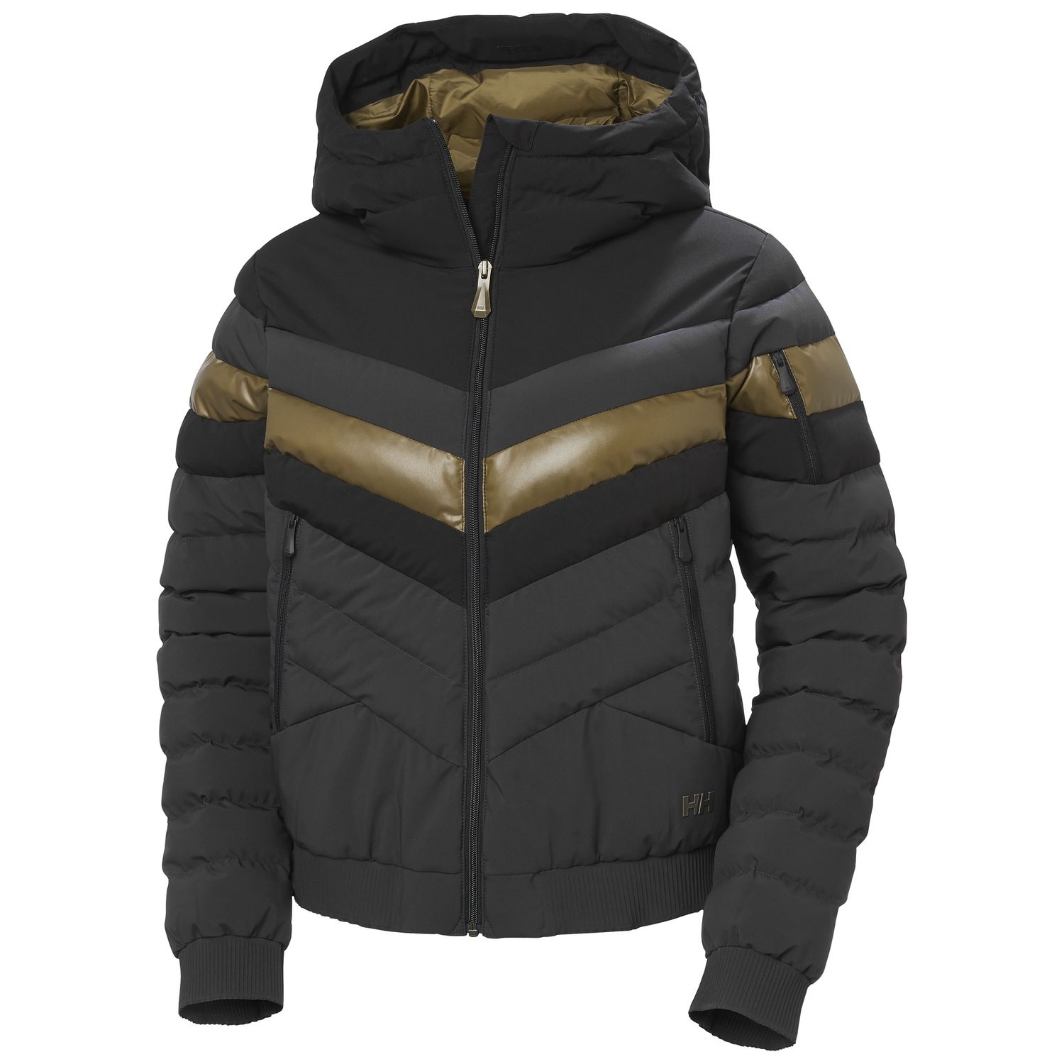 65700 W Imperial Short Puffy Jacket, Colour: 990 Black, Size: M