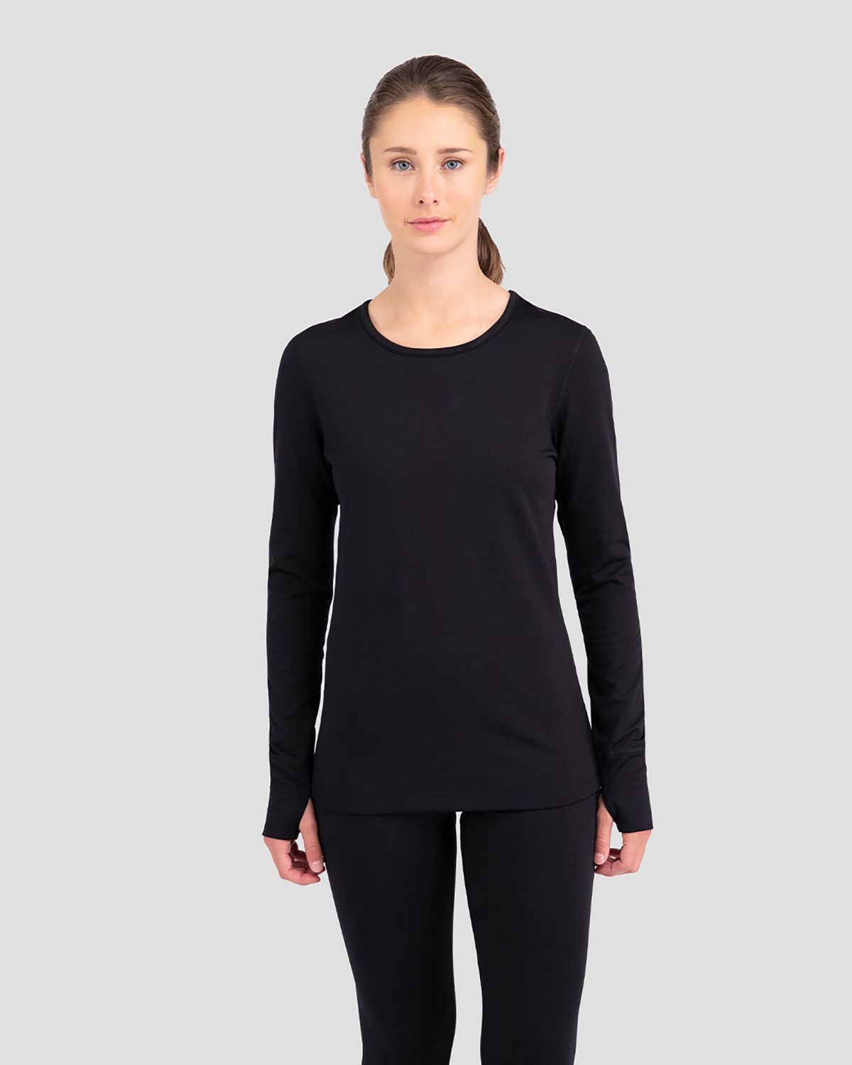 Women's Below Zero 3.0 Crew, Colour: 010 Black, Size: XS