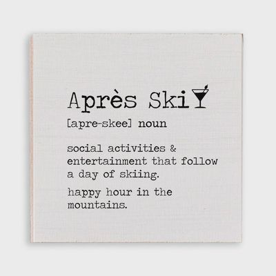 Apres Ski Definition Magnet