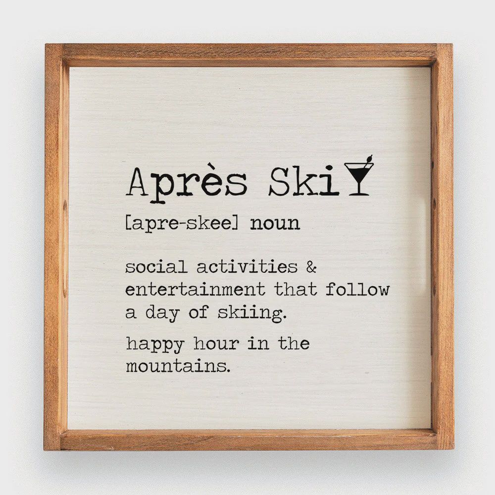 Apres&#39; Ski Definition Serving Tray