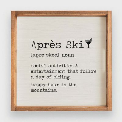 Apres&#39; Ski Definition Serving Tray