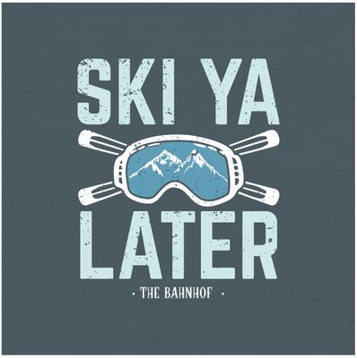 &quot;The Bahnhof&quot; Ski Ya Later Coaster Set