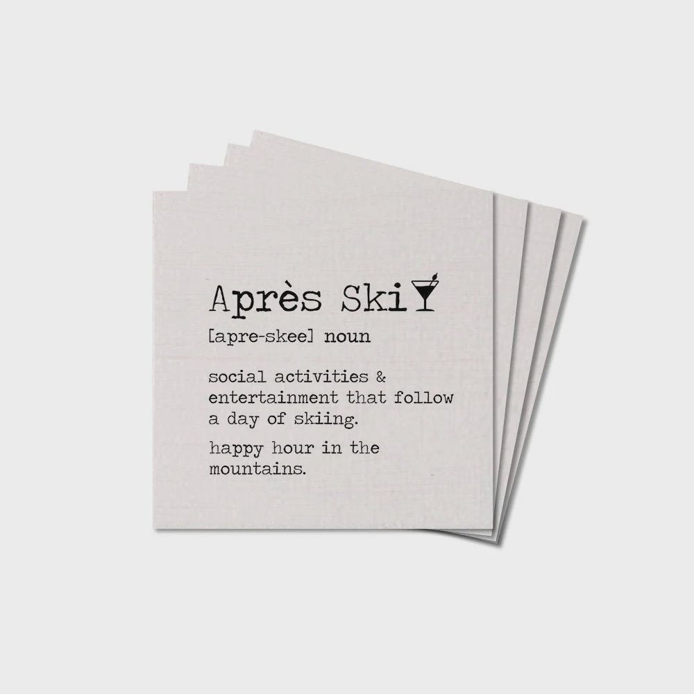 Apres&#39; Ski Definition Coaster
