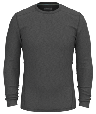 SW016349 M's Classic Merino Base Layer Crew, Color: 010 Charcoal Heather, Size: S