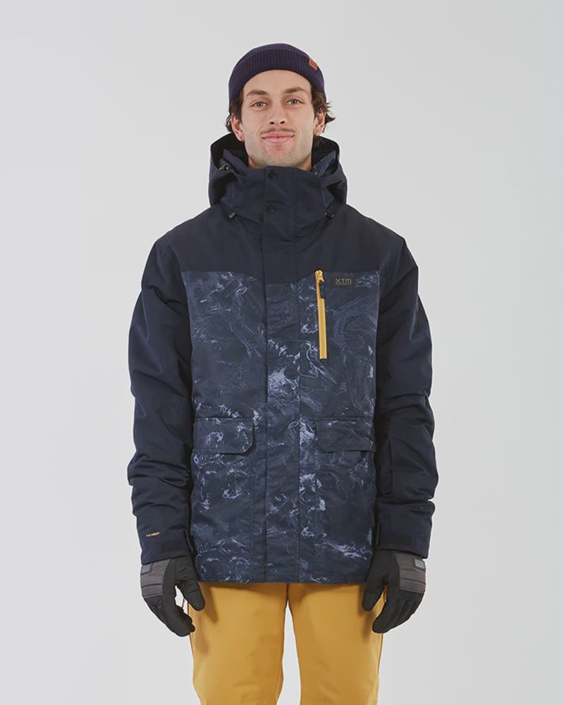Knox Jacket, Colour: Navy Marble, Size: XS