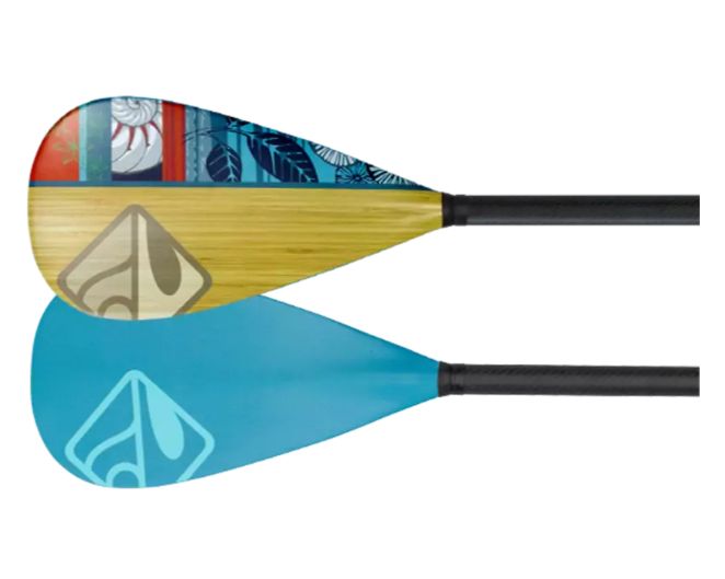 Muse 2-piece Adjustable SUP Paddle, Colour: Carbon-Bamboo, Size: 70"- 80"