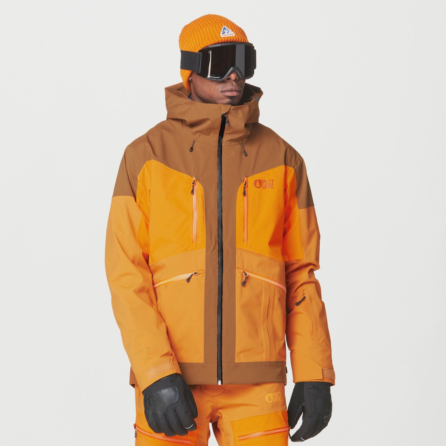 MVT0529 M Naikoon Jacket, Color: AChocCarrotHny, Size: S