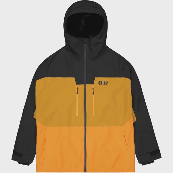 MVT0525 M Object Jacket, Color: ABlkHnyCarrot, Size: S