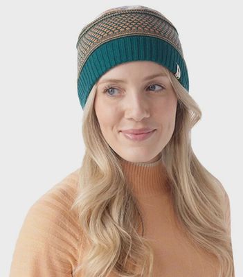 Popcorn Cable Reversible Beanie