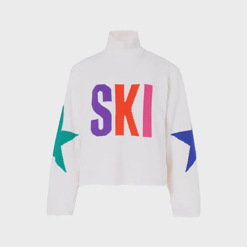 CALORE Long Sleeve Knit Sweater, Color: 8000 White, Size: S