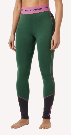49380 W Lifa Merino MW Pant, Color: 390 Jungle Green, Size: M