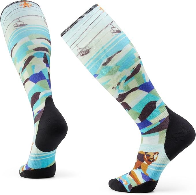 SW002148 M Ski TC Bear Country OTC Sock, Color: 810 Capri, Size: M