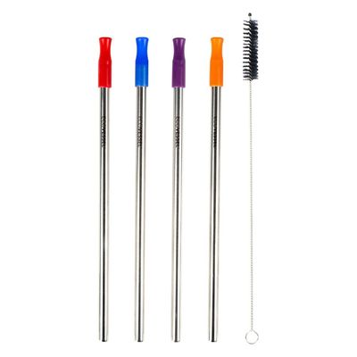 4-Pack Stainless Steel Straws