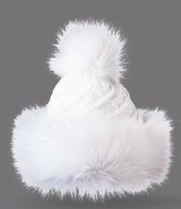 Tania Faux Fur Hat, Colour: White, Size: OS