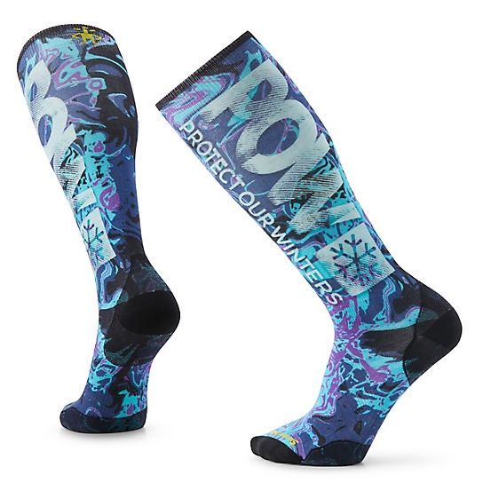 M Ski Zero Cushion POW Sock, Color: 810Capri, Size: XL