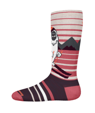 SW001818 Kids' Wintersport Full Cushion Yeti OTC Socks, Colour: A81 Moonbeam, Size: S