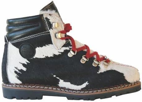 TOWN 3 with LAMBSFUR LINING, Colour: BkWhCow, Size: 38