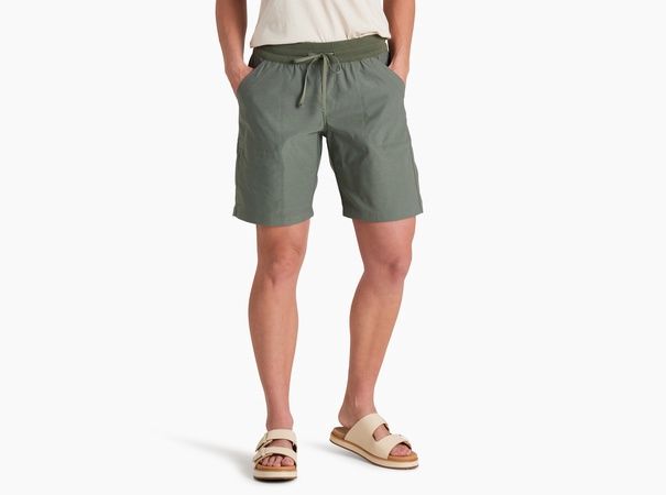 6474 W's Trekr Pull On Short 8", Colour: OL-Olive, Size: S