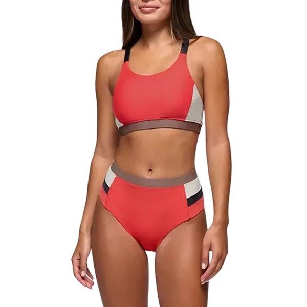 2080431 Baja Bound Sport Top, Color: 600 Rose Fire Colorblock, Size: S