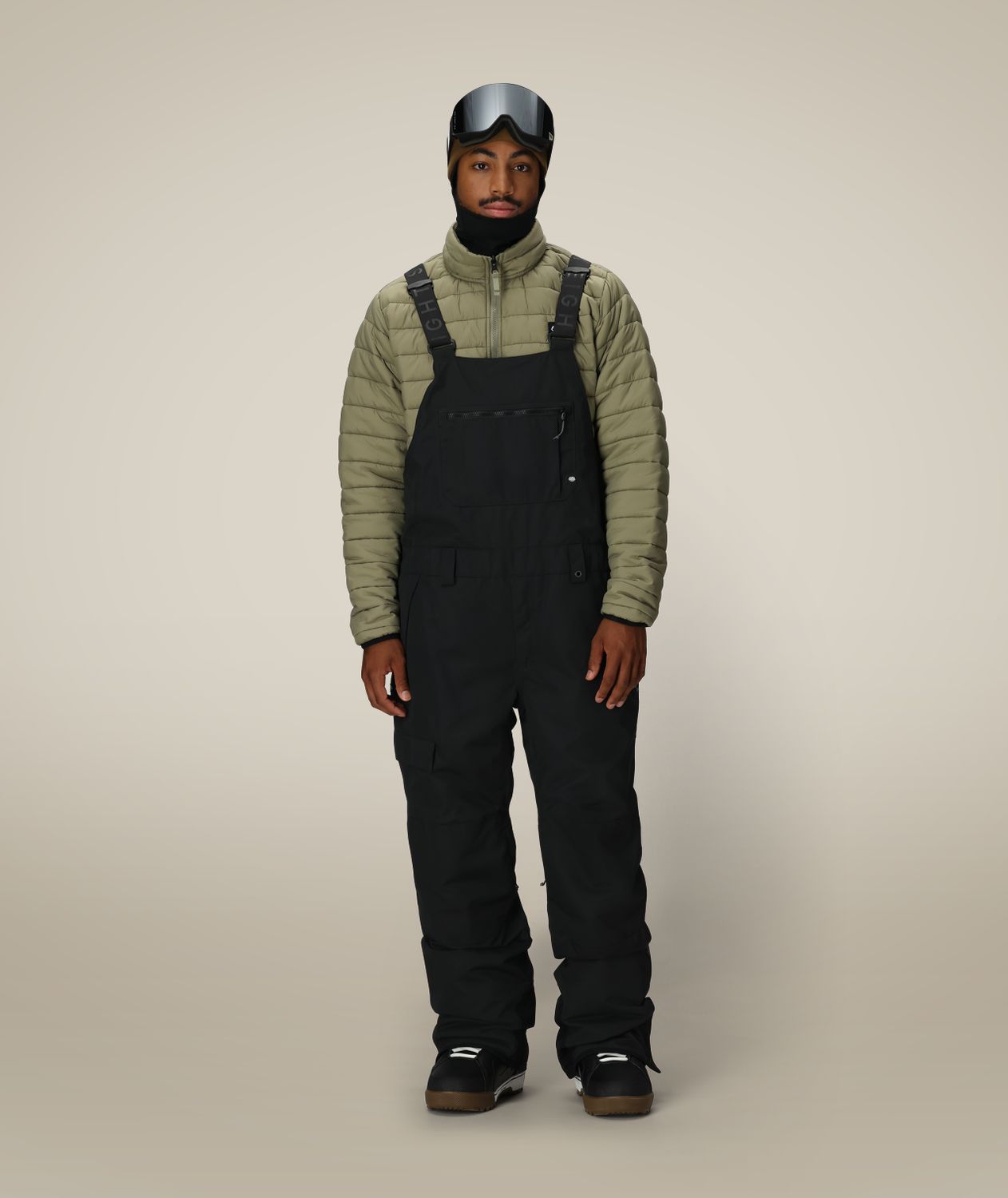 M5WN251 Men's Hot Lap Insulated Bib, Colour: Black, Size: M