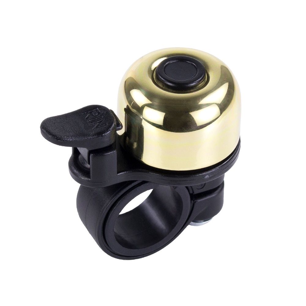 BLB-101 Brass-Single Strike Handlebar Bell, Colour: Brass, Size: -