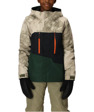 M2W504 Boys Geo Insulated Jacket, Colour: Limestone Hemisphere ClrBlk, Size: S