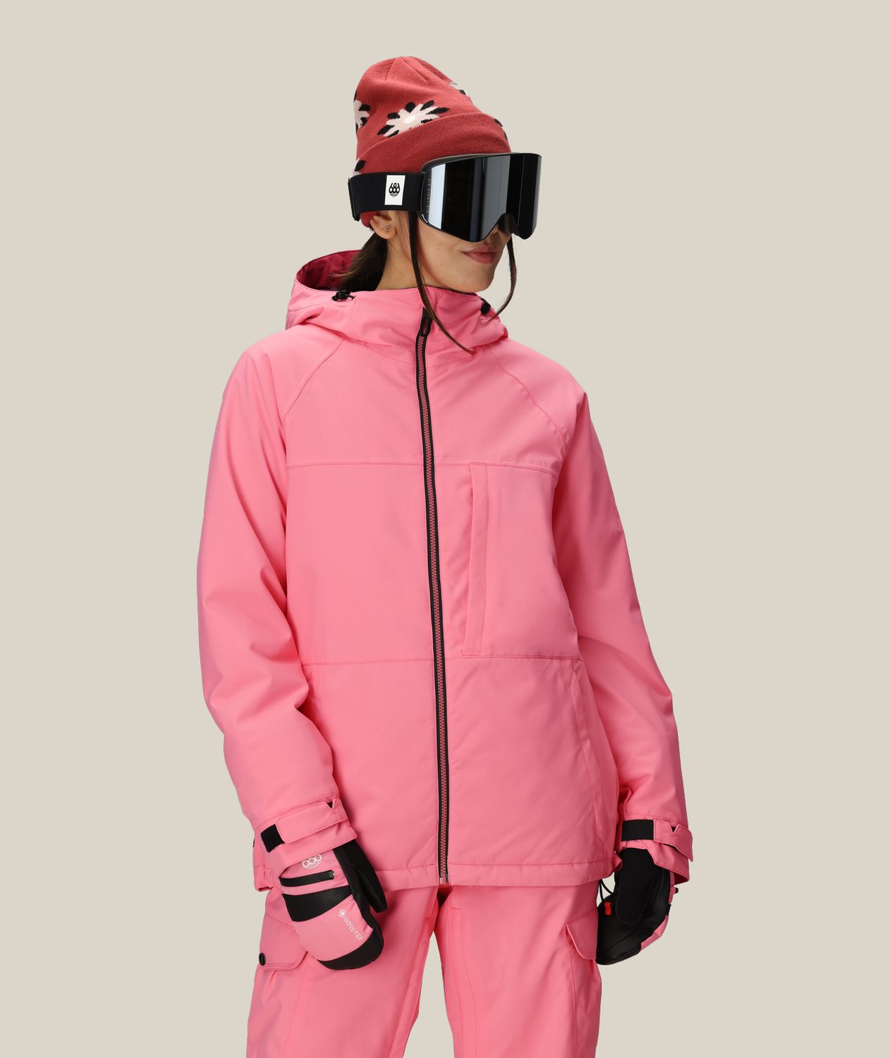 M5WN333 Women's Athena Insulated Jacket, Colour: Geranium Pink, Size: XS