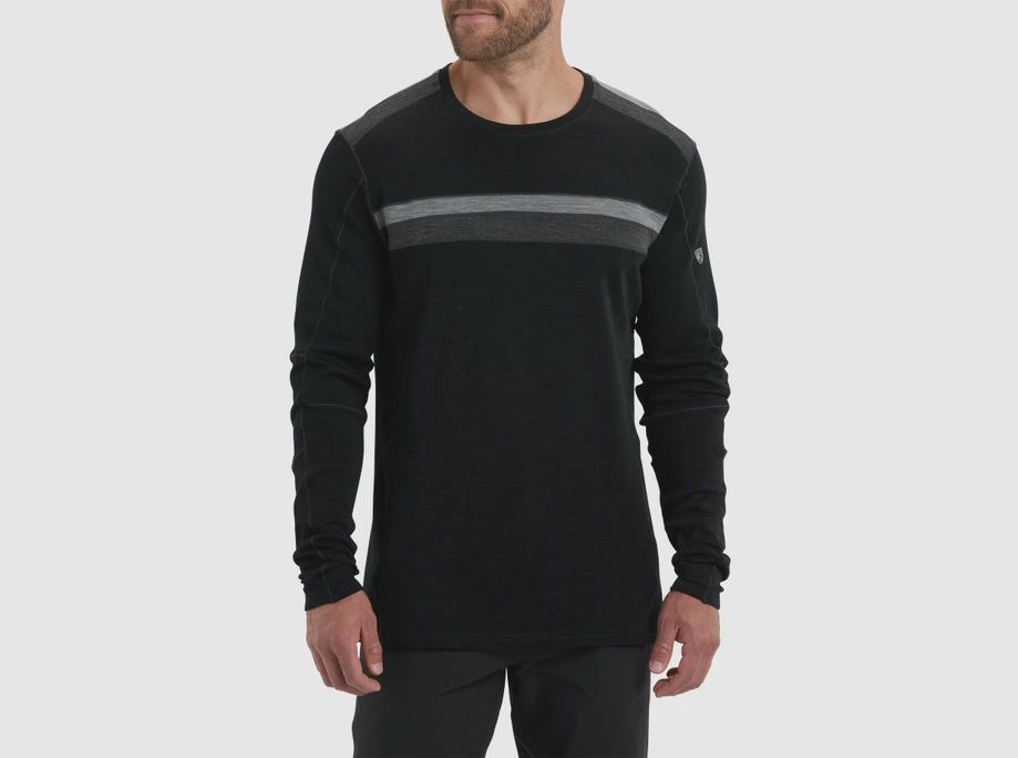 3231 Downhill Racr Merino Crew, Colour: KO - KOAL, Size: S