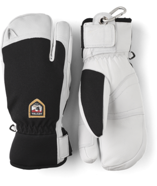 30592 Army Leather Patrol 3-Finger, Colour: 100 Black, Size: 9