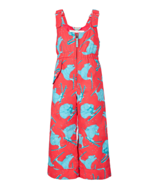 55039 Snoverall Print Bib Pant - Kids Girl, Colour: 25153 Daffy Dayz-Pink, Size: 4