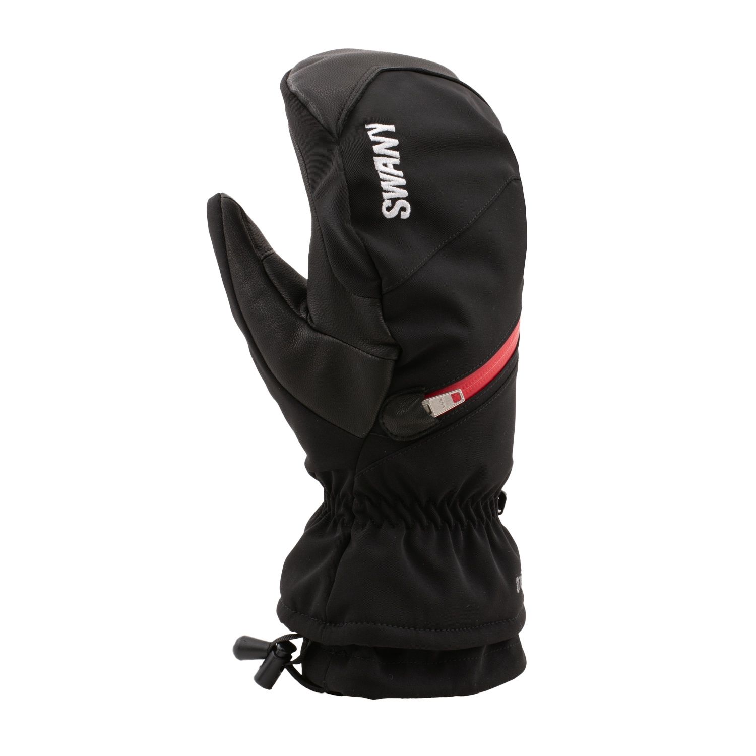SX-35M Mens Falcon Mitt, Colour: 948 Black-Red Zipper, Size: M